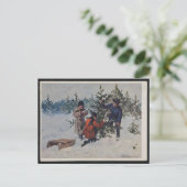 Oud Kerstfeest in Polen Briefkaart (Staand voorkant)