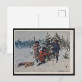 Oud Kerstfeest in Polen Briefkaart (Voorkant / Achterkant)