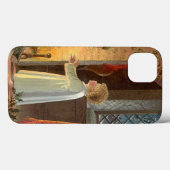 Oud Kerstfeest, Kind dat zich verwarmt bij de open Case-Mate iPhone Case (Achterkant (horizontaal))