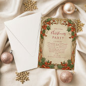 Oud Kerstfeest met Hulstbessen Kaart