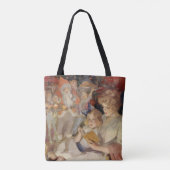 Oud Kerstfeest, moeder leest bedtijdverhaal Tote Bag (Achterkant)