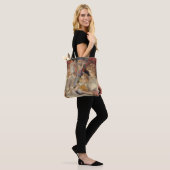 Oud Kerstfeest, moeder leest bedtijdverhaal Tote Bag (Op model)