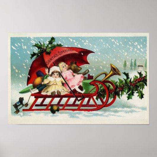 Oud Kerstfeest Poster (Voorkant)