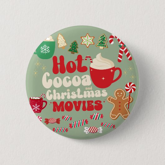 Oud Kerstfeest Ronde Button 5,7 Cm (Voorkant)