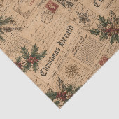 Oud Kerstfeest Tissuepapier (Detail)