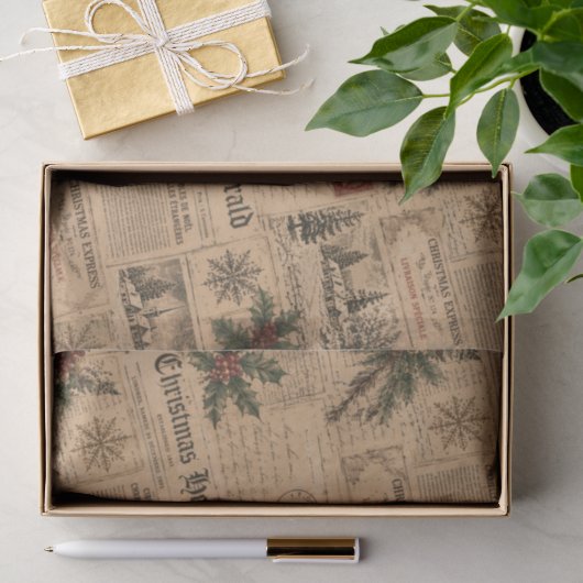 Oud Kerstfeest Tissuepapier (Geschenk)