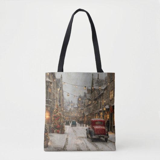 Oud Kerstfeest Tote Bag (Voorkant)