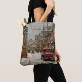 Oud Kerstfeest Tote Bag (Dichtbij)