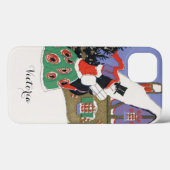 Oud Kerstfeest, Victoriaans Paar op Weg naar een F Case-Mate iPhone Case (Achterkant (horizontaal))