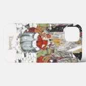 Oud Kerstfeest, Victoriaanse mensen in de kerk Case-Mate iPhone Case (Achterkant (horizontaal))