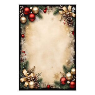 Oud Kerstframe Foto Afdruk
