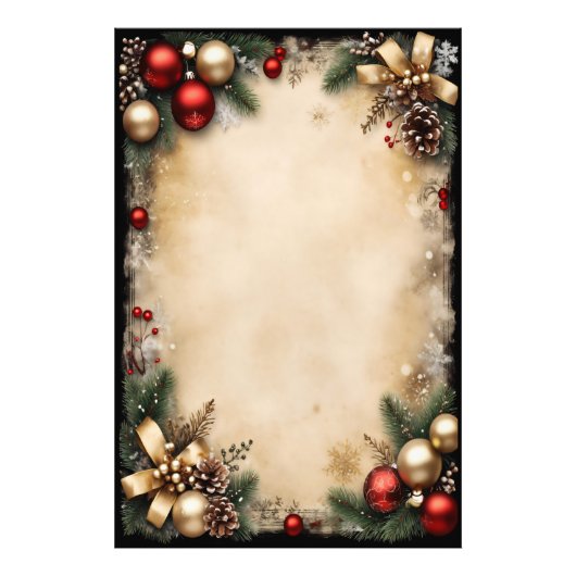 Oud Kerstframe Foto Afdruk (Voorkant)
