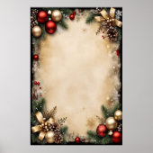 Oud Kerstframe Poster (Voorkant)