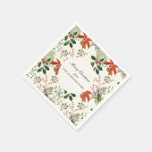 Oud kerstgroenpatroon servet (Hoek)