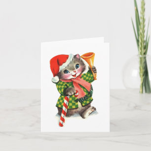 Oud Kerstkatje Kaart