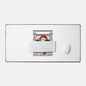 Oud kerstkoe lelijk T-shirtontwerp_1 Bureaumat (Keyboard & Muis)
