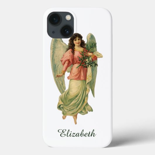Oud Kerstmis, Antieke Victoriaanse Engel Case-Mate iPhone Case (Achterkant)