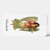 Oud Kerstmis, Antieke Victoriaanse Engel Case-Mate iPhone Case (Achterkant (horizontaal))