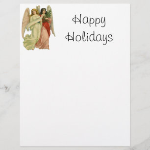 Oud Kerstmis, Antieke Victoriaanse Engel Die Cut