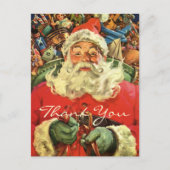 Oud Kerstmis Bedankt Briefkaart (Voorkant)