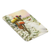 Oud Kerstmis, Brievenbussen in Winterlandschap Magneet (Rechterzijde)