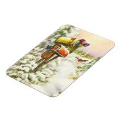 Oud Kerstmis, Brievenbussen in Winterlandschap Magneet (Linkerzijde)