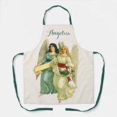 Oud Kerstmis, engelachtige Victoriaanse engelen Schort (Voorkant)