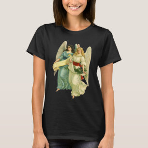 Oud Kerstmis, Engelachtige Victoriaanse Engelen T-shirt