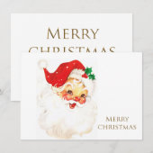 Oud Kerstmis Feestdagenkaart (Voorkant / Achterkant)