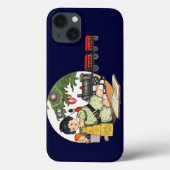 Oud Kerstmis, Gelukkig Jonge Speelt met Speelgoed Case-Mate iPhone Case (Achterkant)