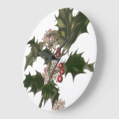 Oud Kerstmis, groene hulstplant met bessen Grote Klok (Hoek)