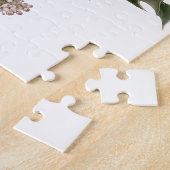 Oud Kerstmis, groene hulstplant met bessen Legpuzzel (Zijkant)