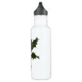 Oud Kerstmis, groene hulstplant met bessen Waterfles (Rechts)