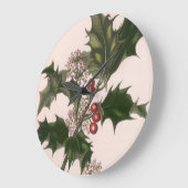 Oud Kerstmis, Hulstplant met Rode Bessen Grote Klok (Hoek)