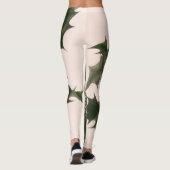 Oud Kerstmis, Hulstplant met Rode Bessen Leggings (Achterkant)