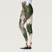 Oud Kerstmis, Hulstplant met Rode Bessen Leggings (Links)