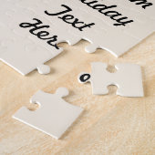 Oud Kerstmis, Hulstplant met Rode Bessen Legpuzzel (Zijkant)