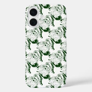 Oud Kerstmis, jolige Kerstman in het groen iPhone 16 Hoesje