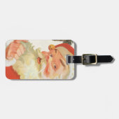 Oud Kerstmis, jolige Kerstman met een geheim Bagagelabel (Voorkant horizontaal)