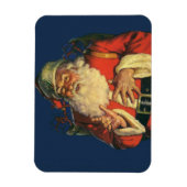 Oud Kerstmis, jolige Kerstman met Speelgoed Magneet (Verticaal)