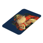 Oud Kerstmis, jolige Kerstman met Speelgoed Magneet (Linkerzijde)