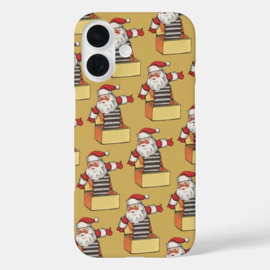 Oud Kerstmis, Kerstman als Jack in de doos Case-Mate iPhone Case (Achterkant)