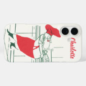 Oud Kerstmis, Kerstman Chef en Kalkoen Case-Mate iPhone Case (Achterkant (horizontaal))