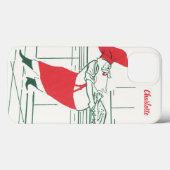Oud Kerstmis, Kerstman Chef en Kalkoen Case-Mate iPhone Case (Achterkant (horizontaal))