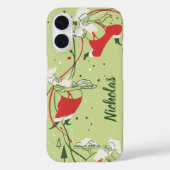 Oud Kerstmis, Kerstman Chef met diner Case-Mate iPhone Case (Achterkant)