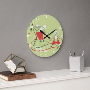 Oud Kerstmis, Kerstman Chef met diner Grote Klok