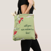 Oud Kerstmis, Kerstman Chef met Diner Tote Bag (Dichtbij)