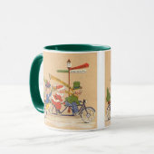 Oud Kerstmis, Kerstman fietst Mok (Voorkant links)