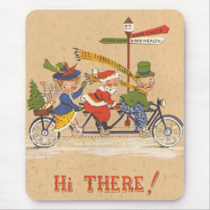 Oud Kerstmis, Kerstman fietst Muismat
