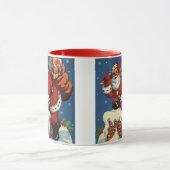 Oud Kerstmis, Kerstman komt de schoorsteen af met Mok (Midden)